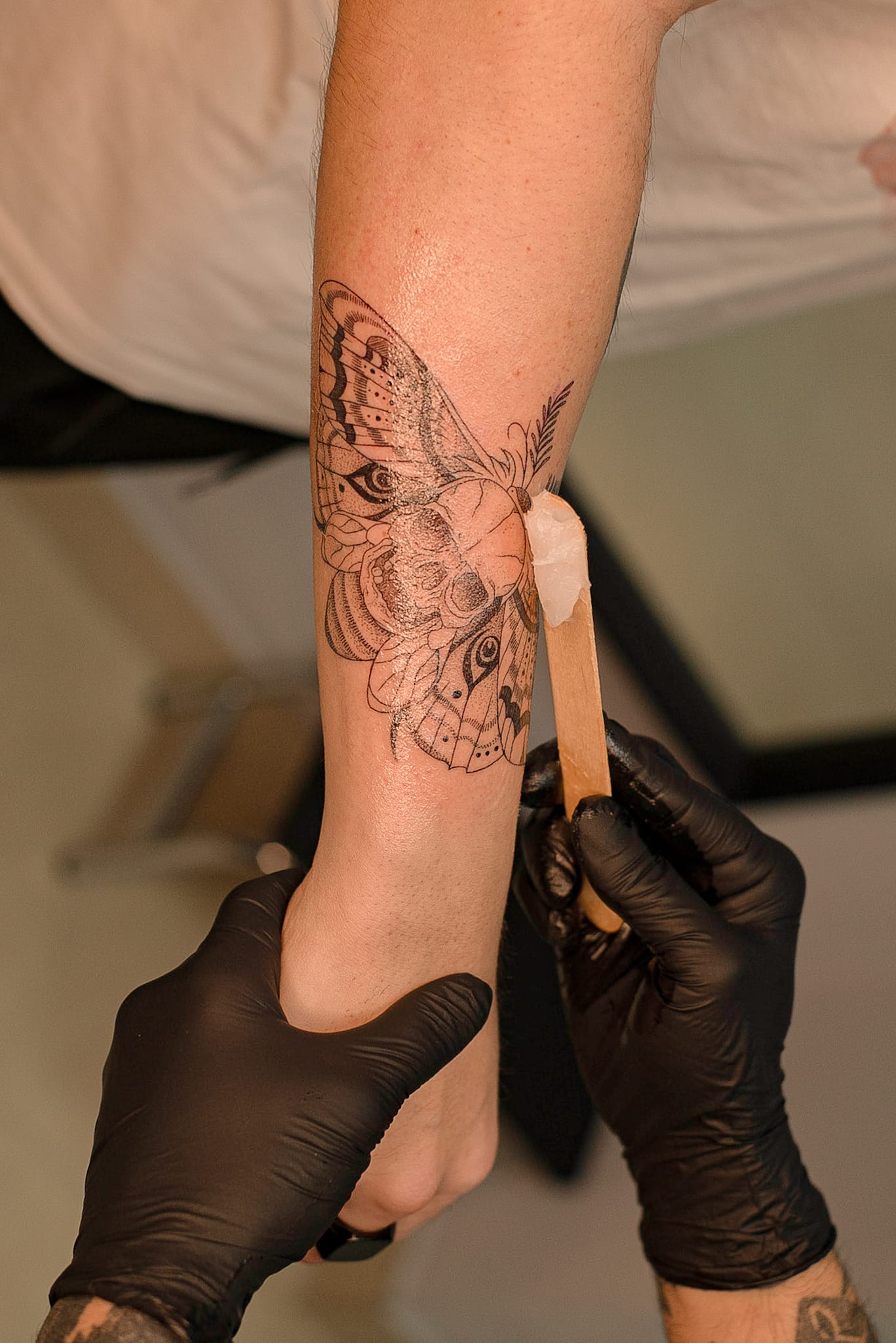 cura de un tatuaje